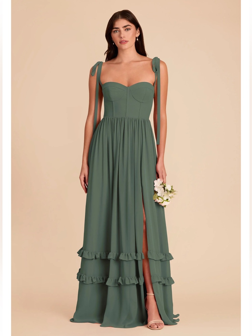 Birdy Grey Chiffon Eucalyptus Bridesmaid Dress